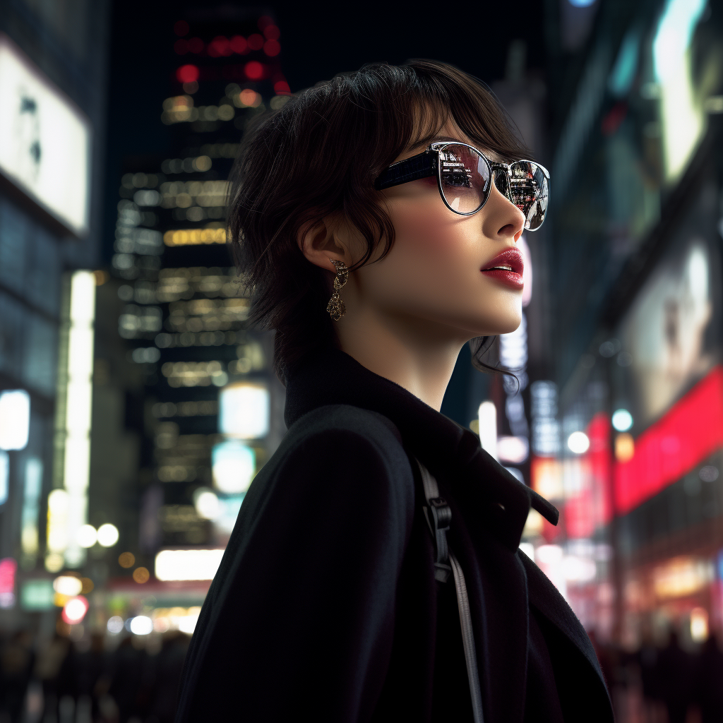 High-quality elegant eyewear in Tokyo city