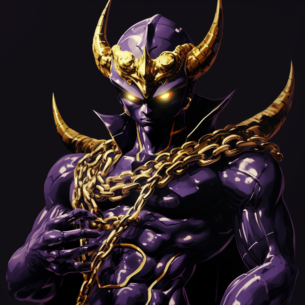 Black Frieza with Gold Chains  image