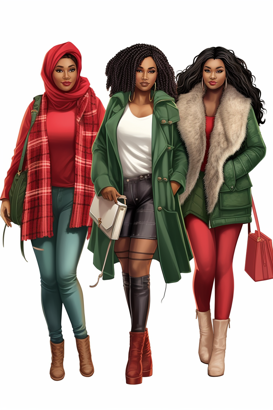 Plus Size Black Girl Rocking Winter Fashion