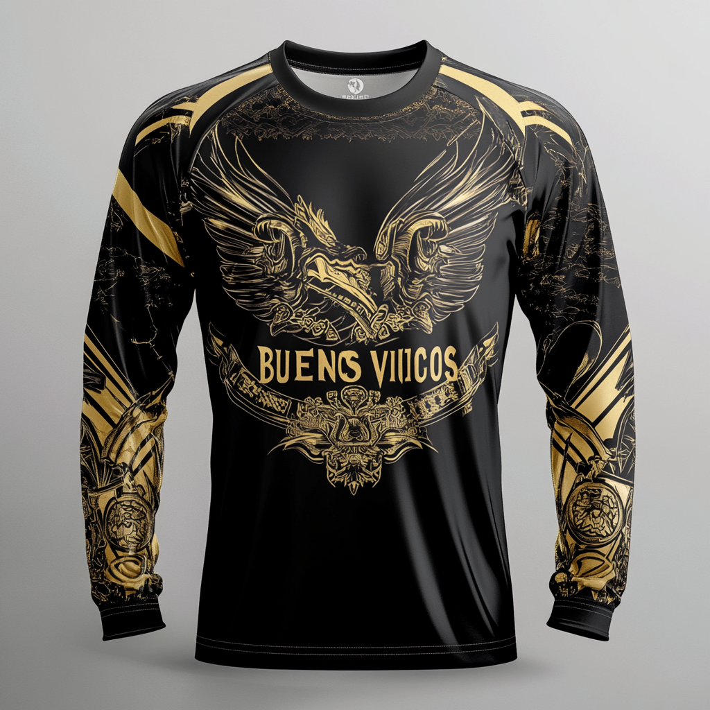 Black Gold Motocross Aztec Shirt