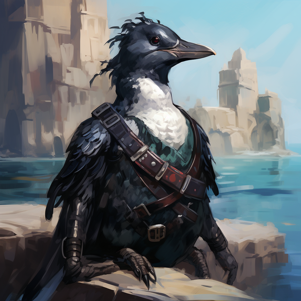 Black Guillemot DnD Pet