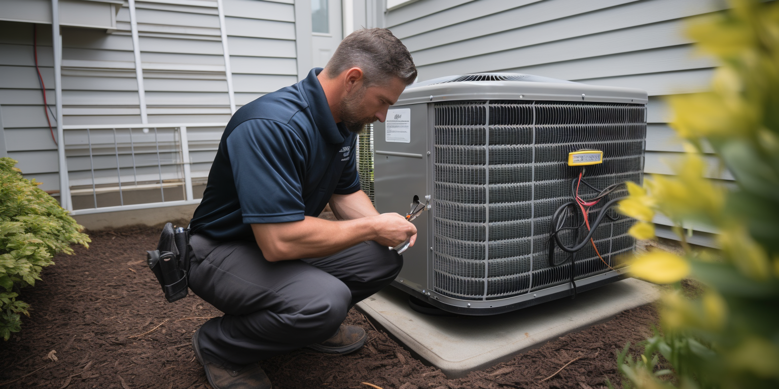 White American replacing HVAC system in Washington