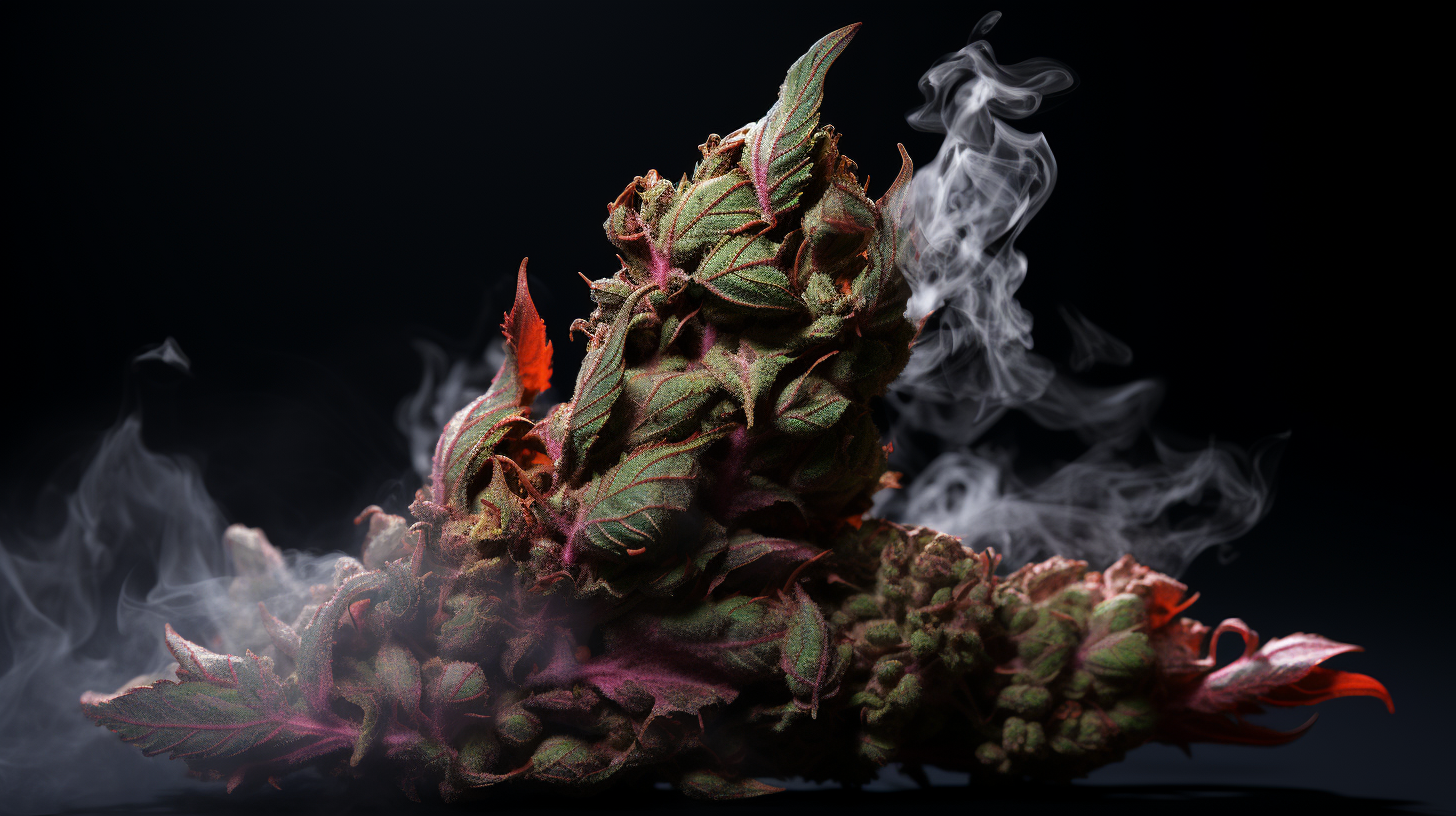 3D Render of Black Joint of Ganja