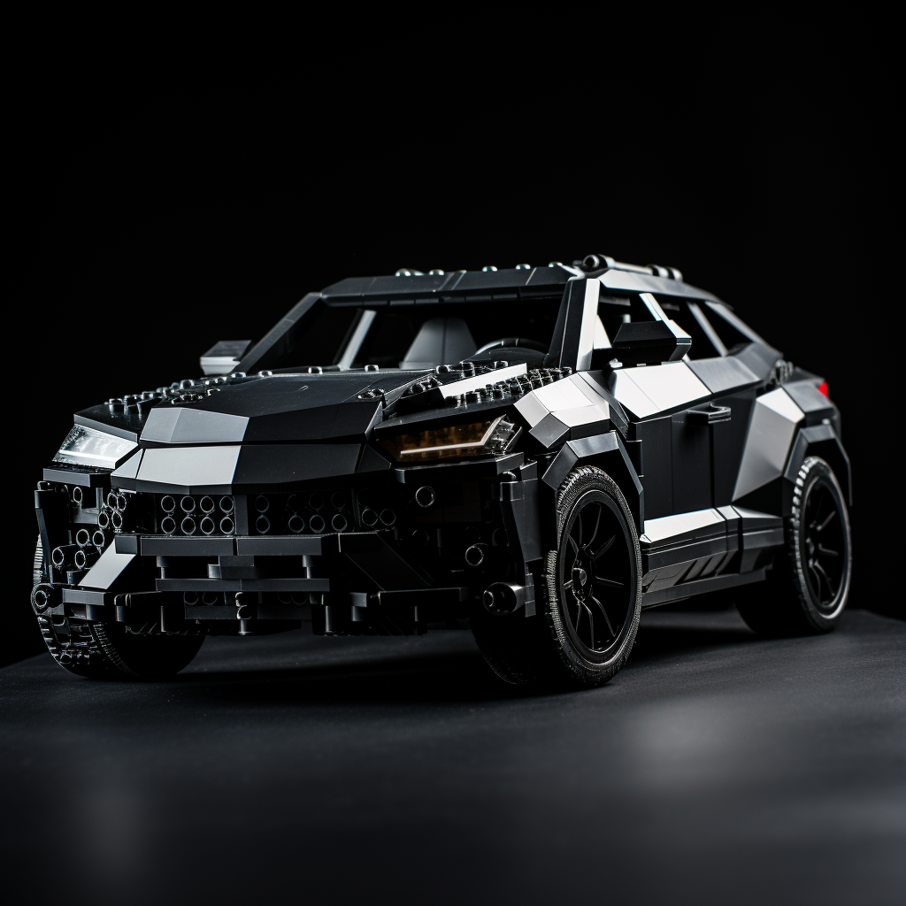 Lego car - black Lamborghini Urus