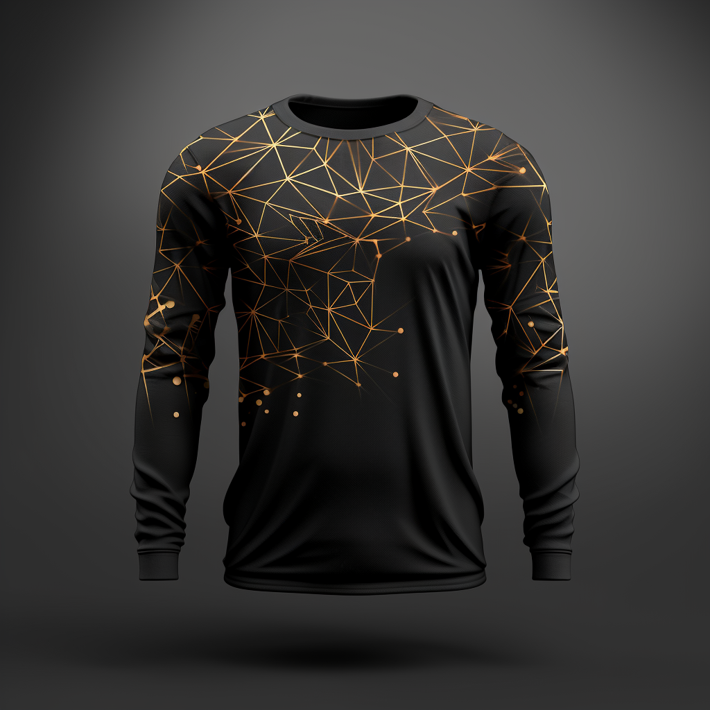 High-quality black long sleeve mockup