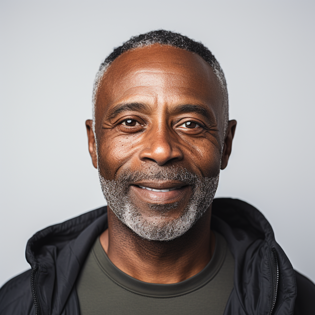 Smiling Black Man in Executive Outfit