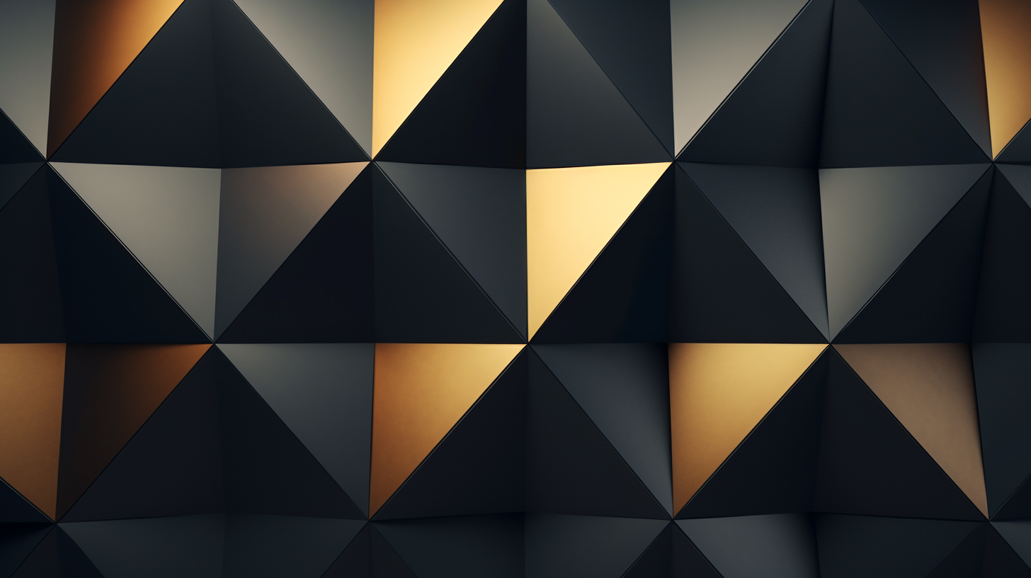 Triangular matte black paper background