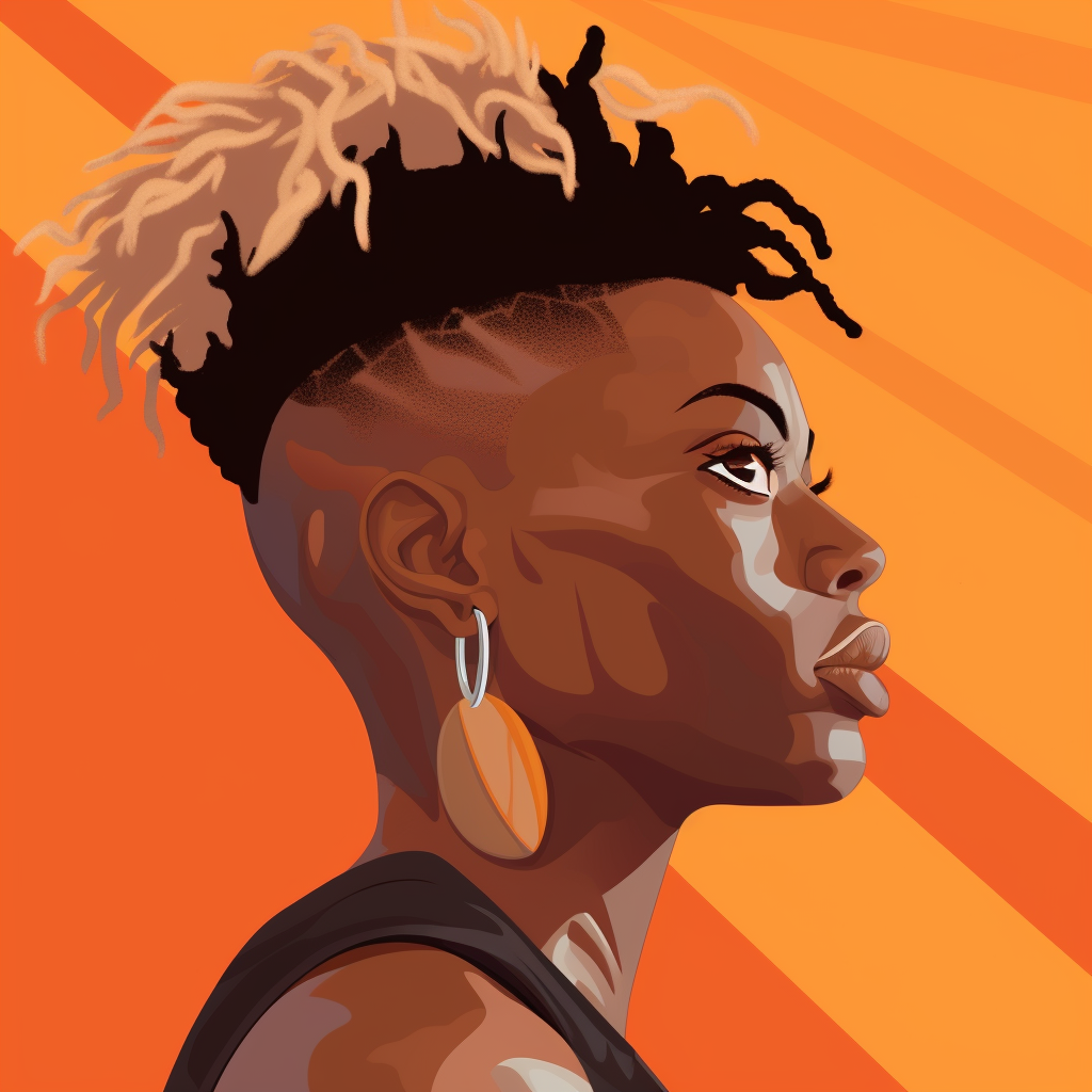 Black nonbinary individual playing professional basketball