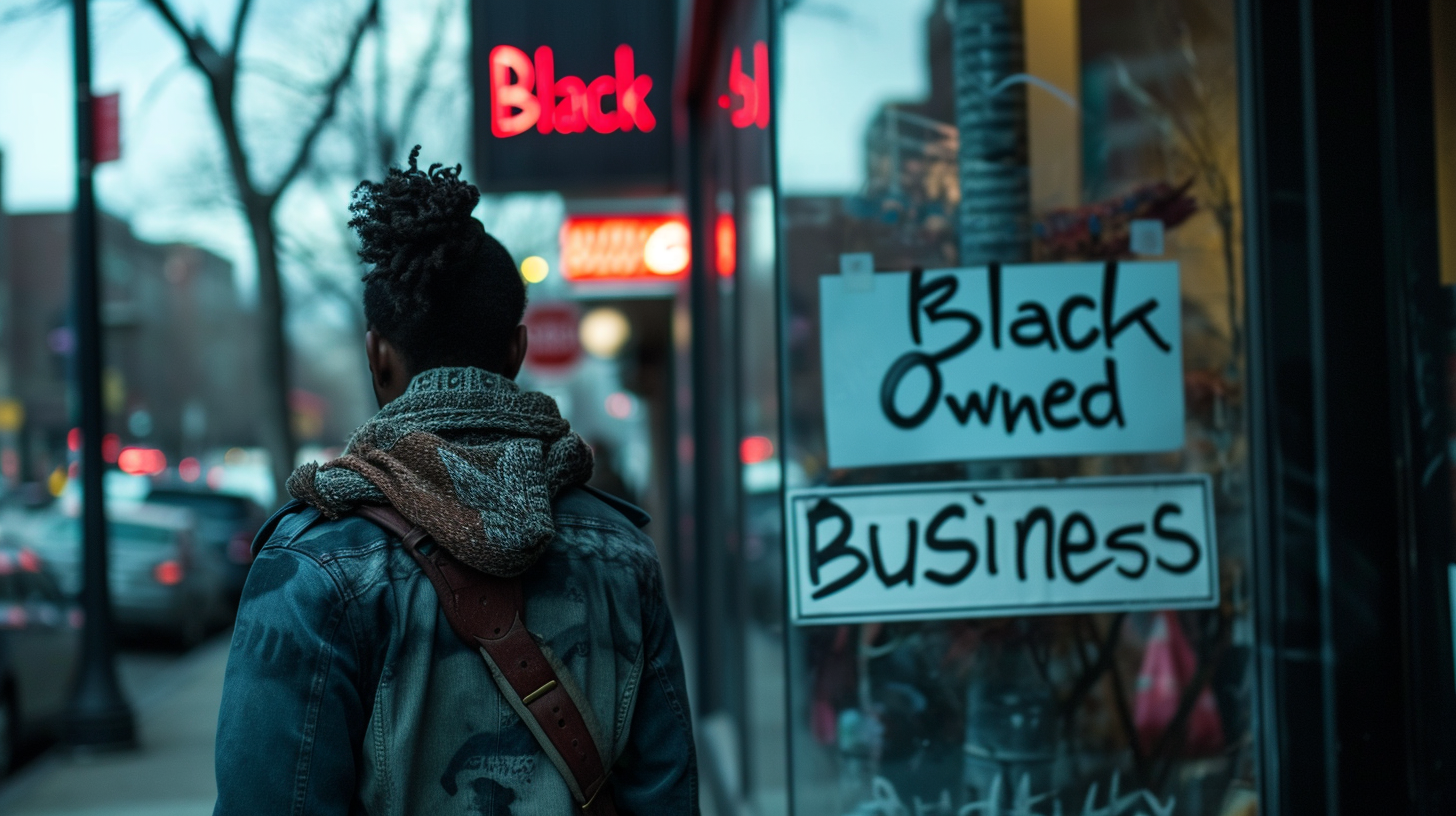 Black Owned Business Sign