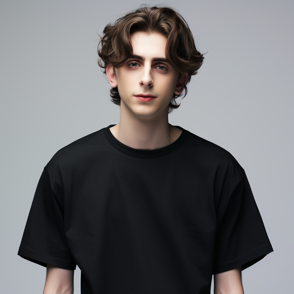 Stylish Black Plain Oversized T-shirt