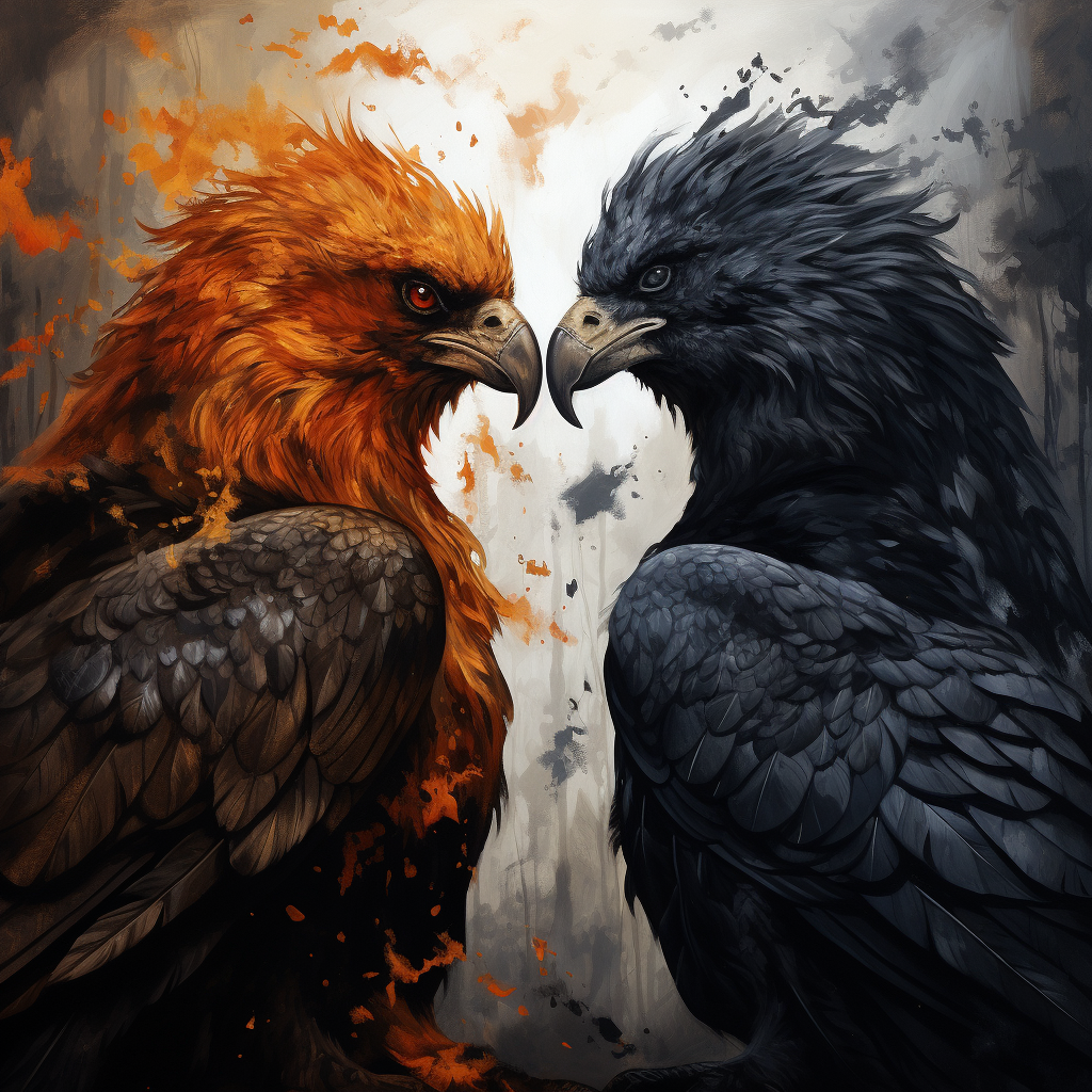 Raven and Eagle Love