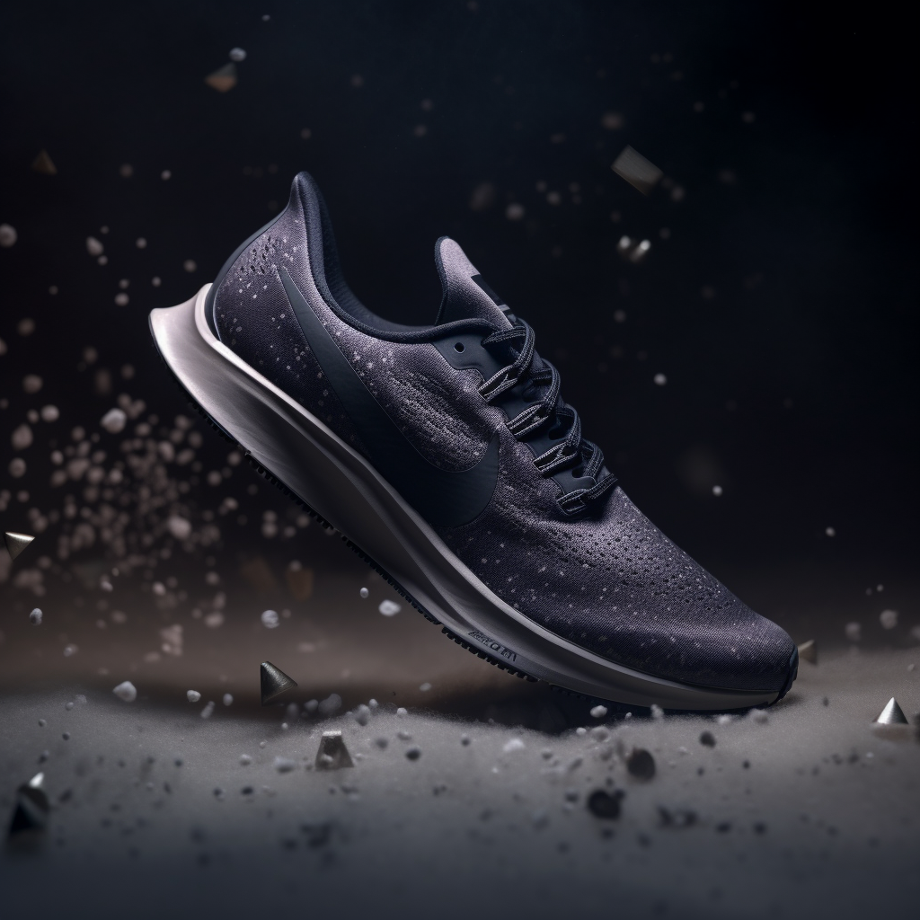 Black Running Shoe Nike Pegasus