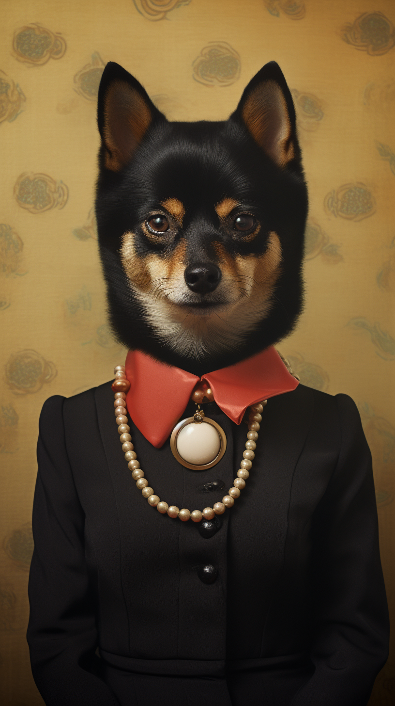 Black Shibu Inu Prada Beauty Salon Wes Anderson