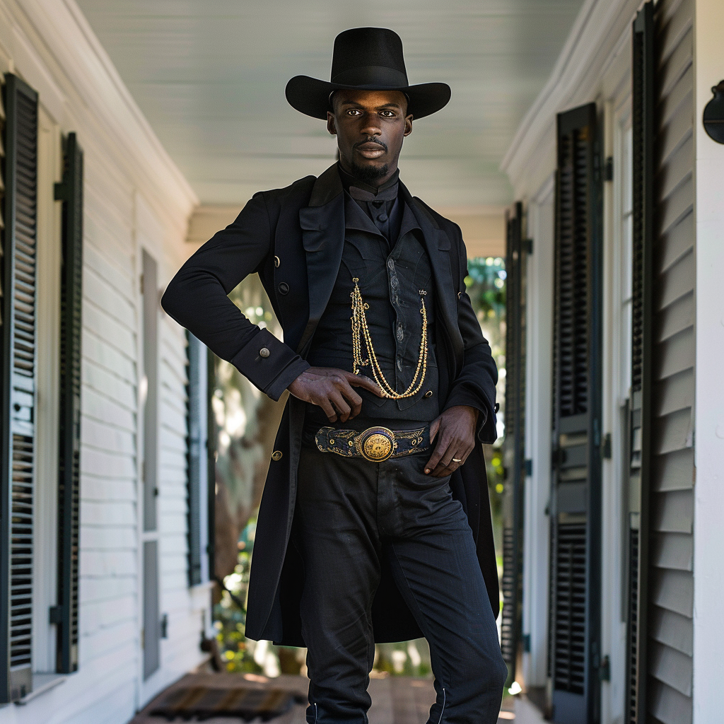 Stylish black southern outfit clothing