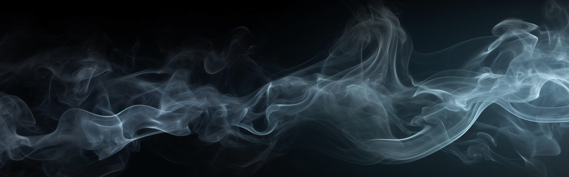 Smoke Effect on Black Studio Background