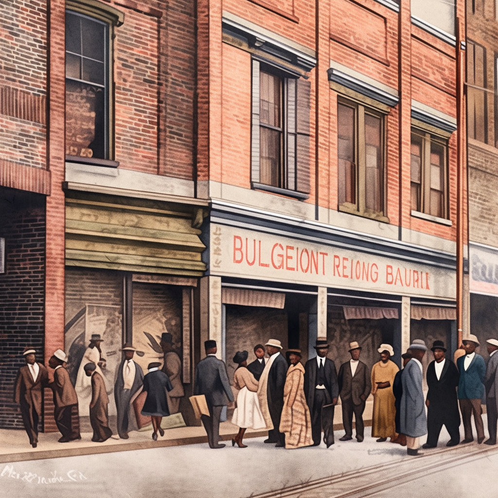 African American couple on Black Wall Street