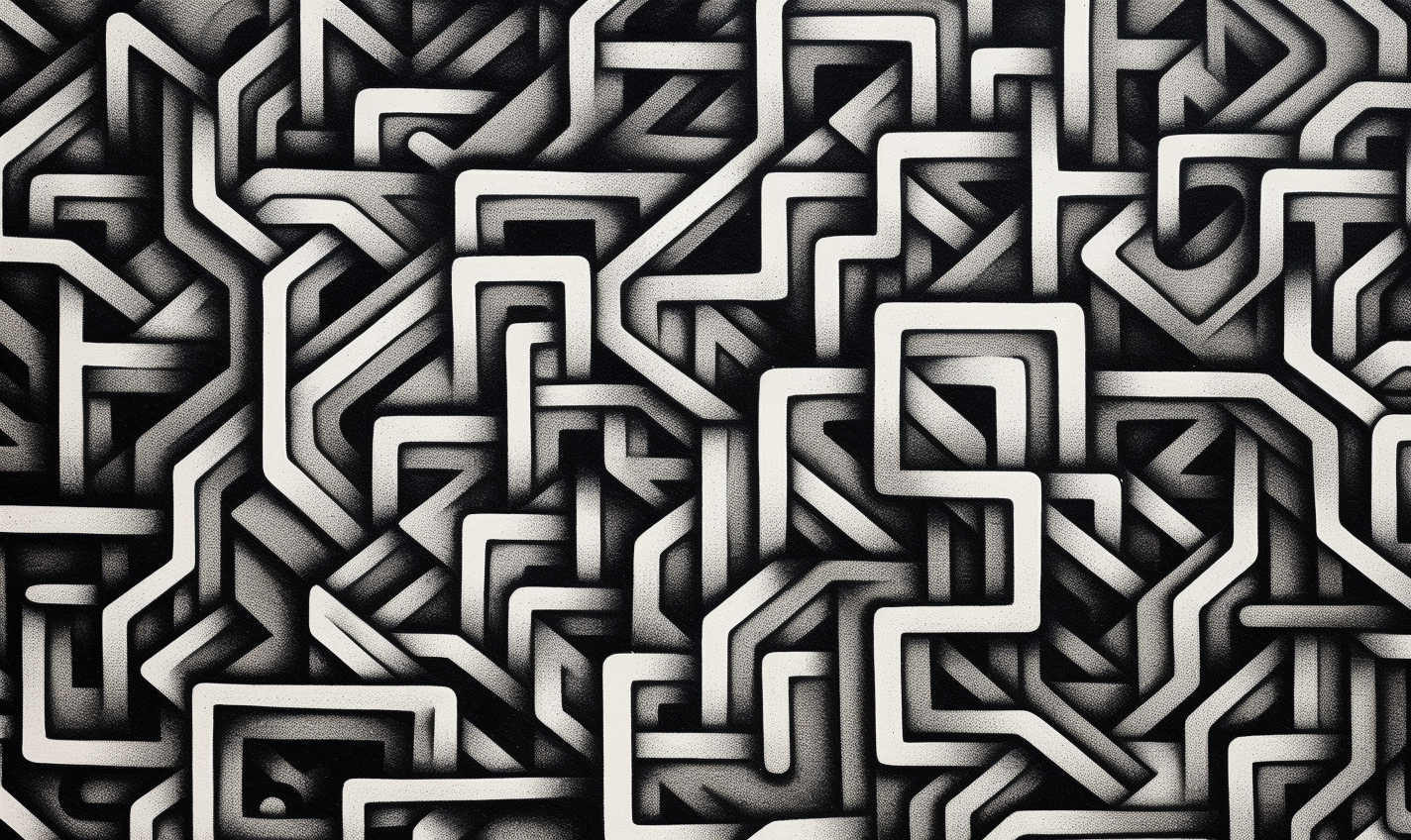 Beautiful hand-drawn geometric pattern design