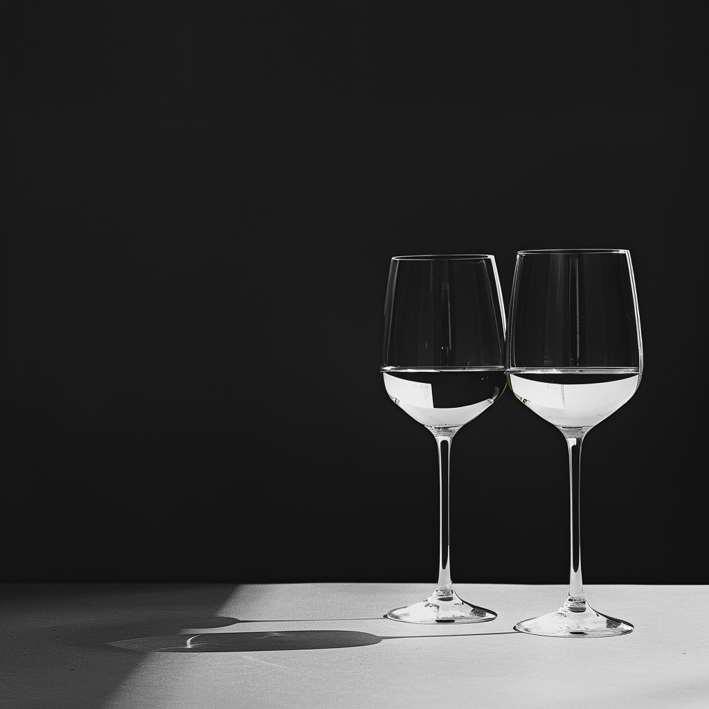 Black White Drinkware Minimalist Photo