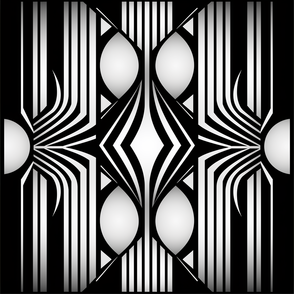 Black and White Minimalist Pattern