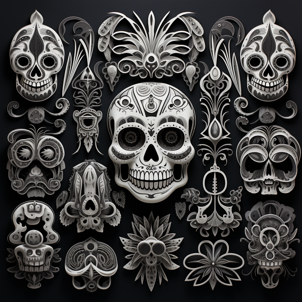 Decorative sugar skull image