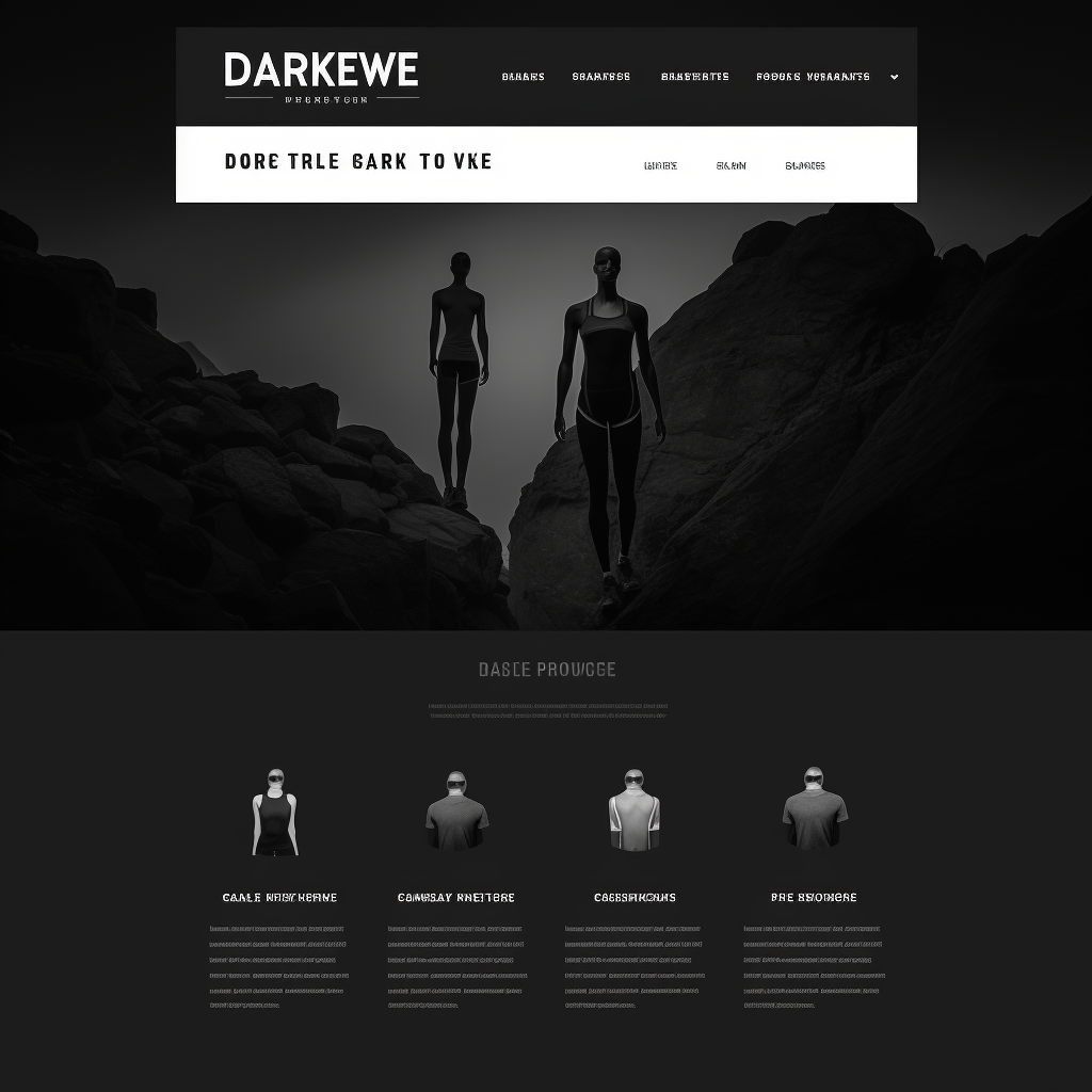 Darkcave Fitness Apparel Footer