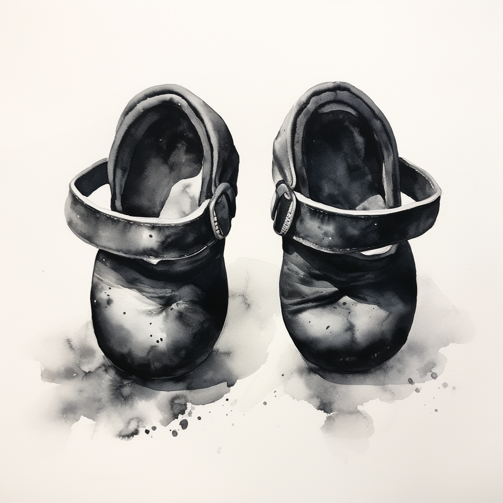 Baby Soles Watercolor Art