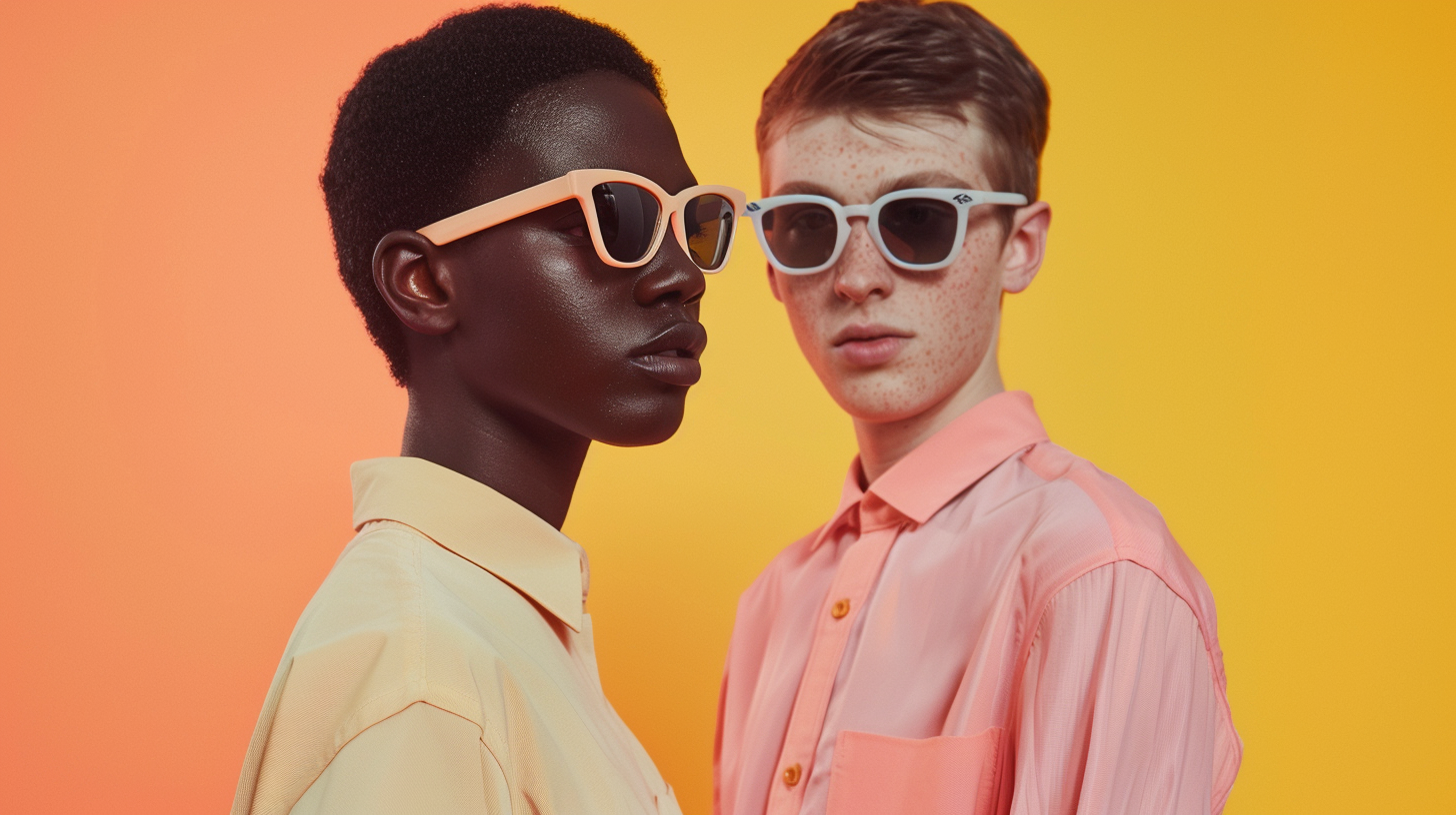 Modern Styled Sunglasses Fashion Photography