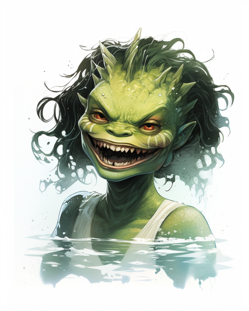 Smiling creature from the Black Lagoon