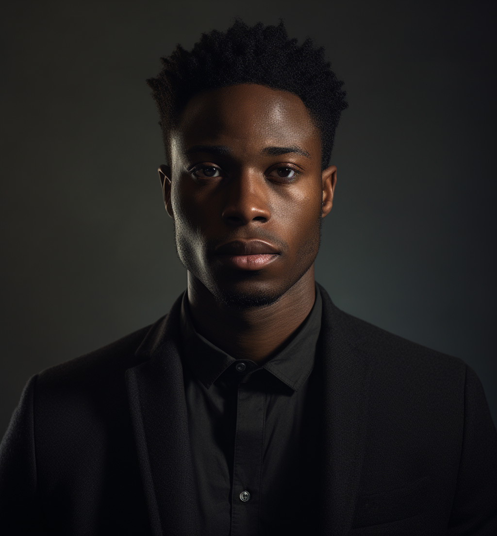 Portrait of a Stylish Black Male