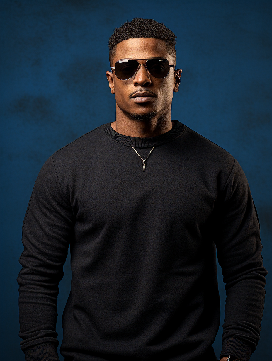 High-resolution texture of black male sweater