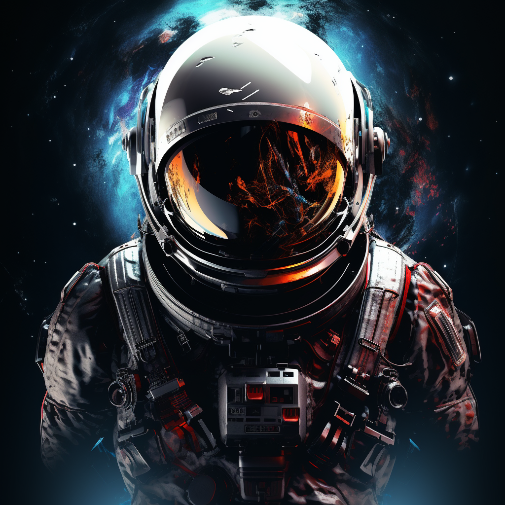 Black space astronaut top image