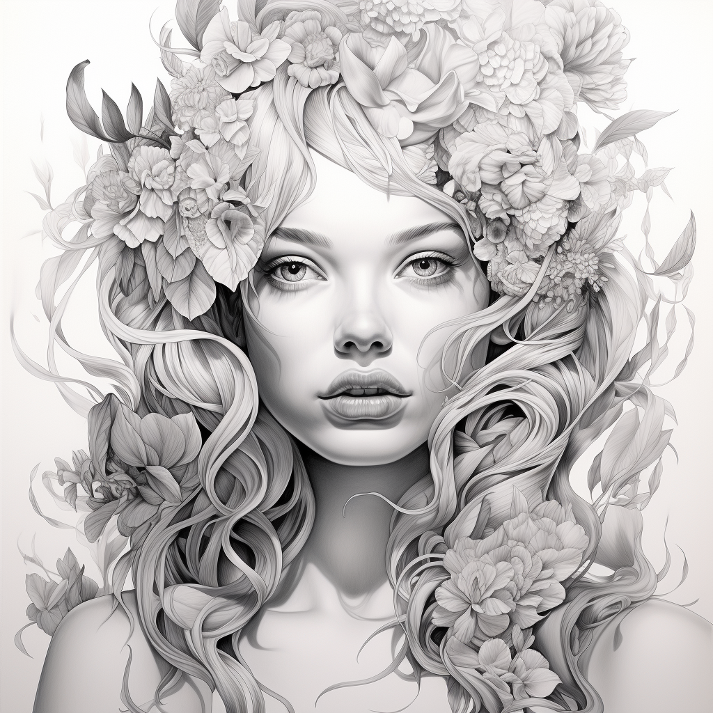 Black and white coloring fun