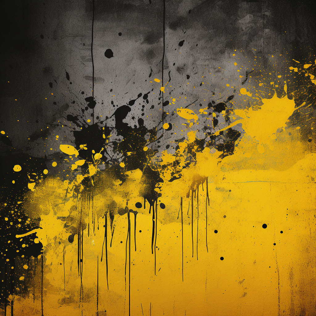 Black and yellow grunge background for commercial presentation