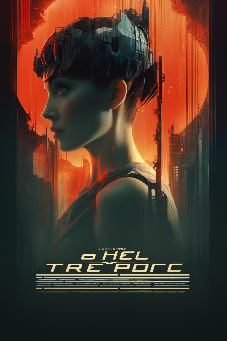 Blade Runner-inspired movie poster design