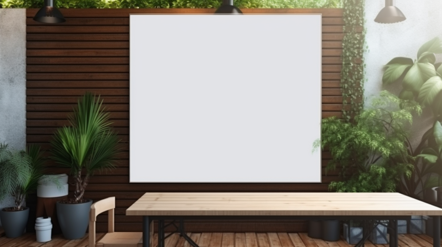 Blank billboard with white screen posters