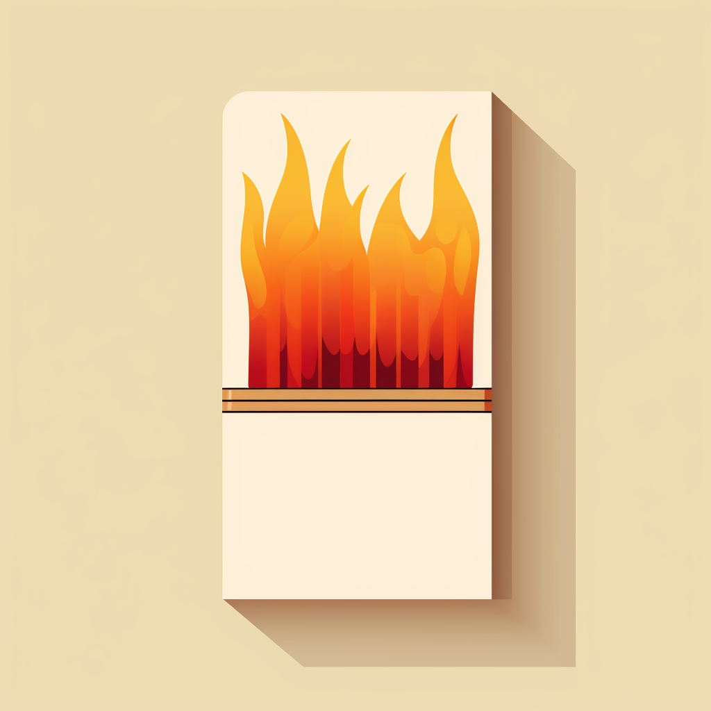 Vintage matchbook vector art