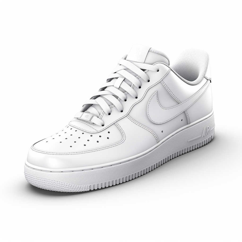 White Nike Air Force 1 Sneakers