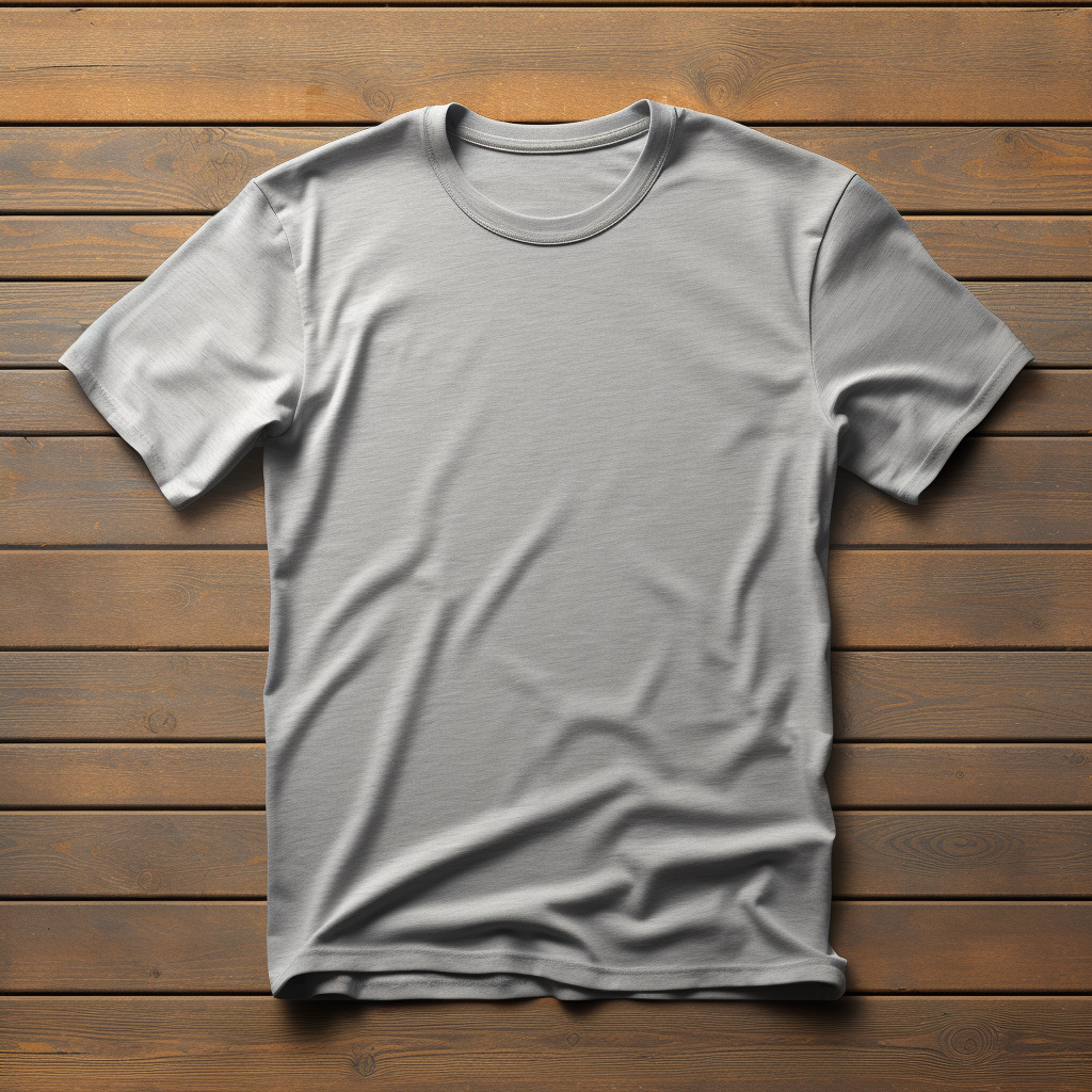 Blank gray t-shirt template