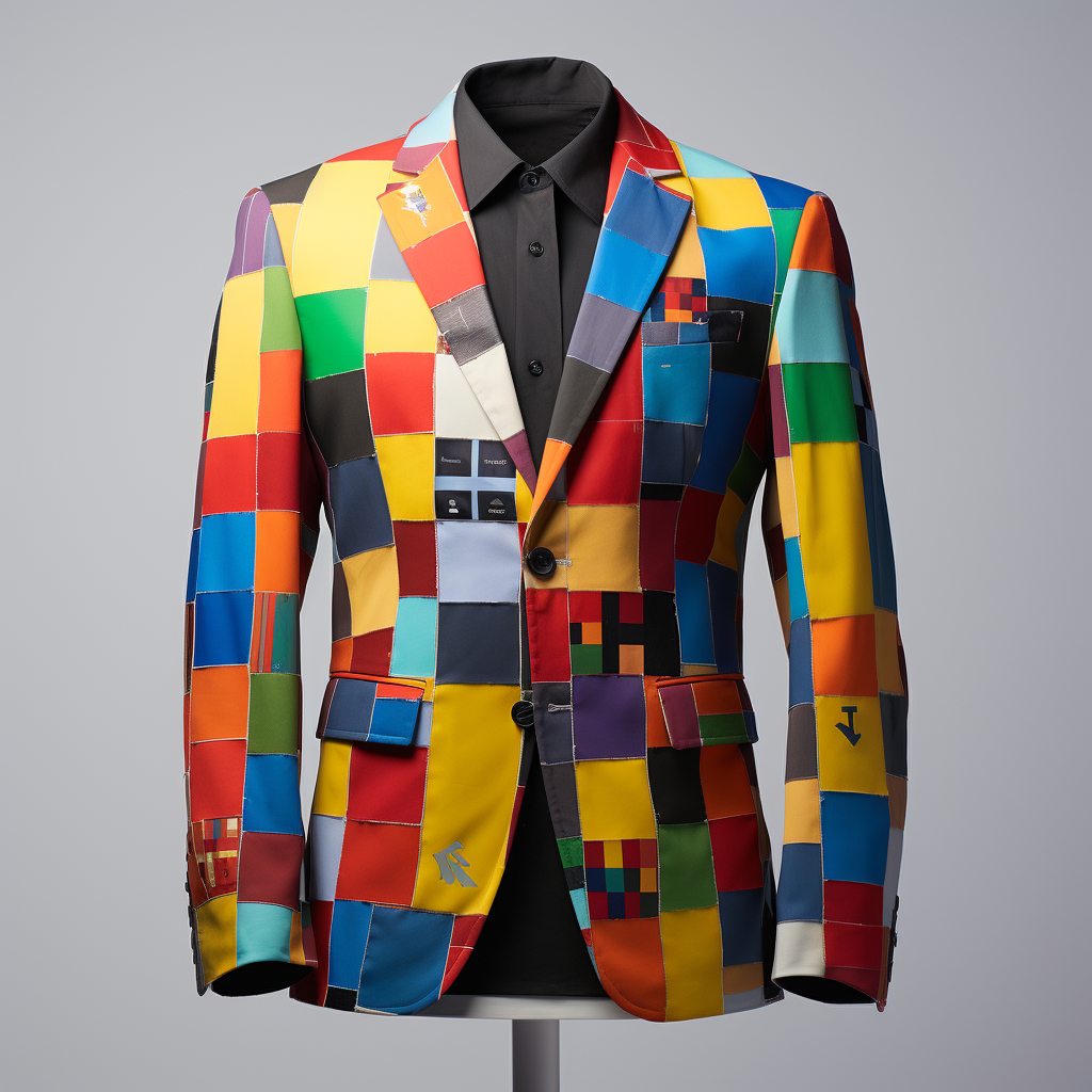 Fashionable blazer with Windows logo