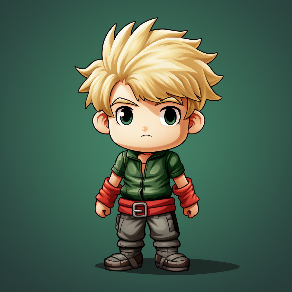 Sprite of blond boy in green costume