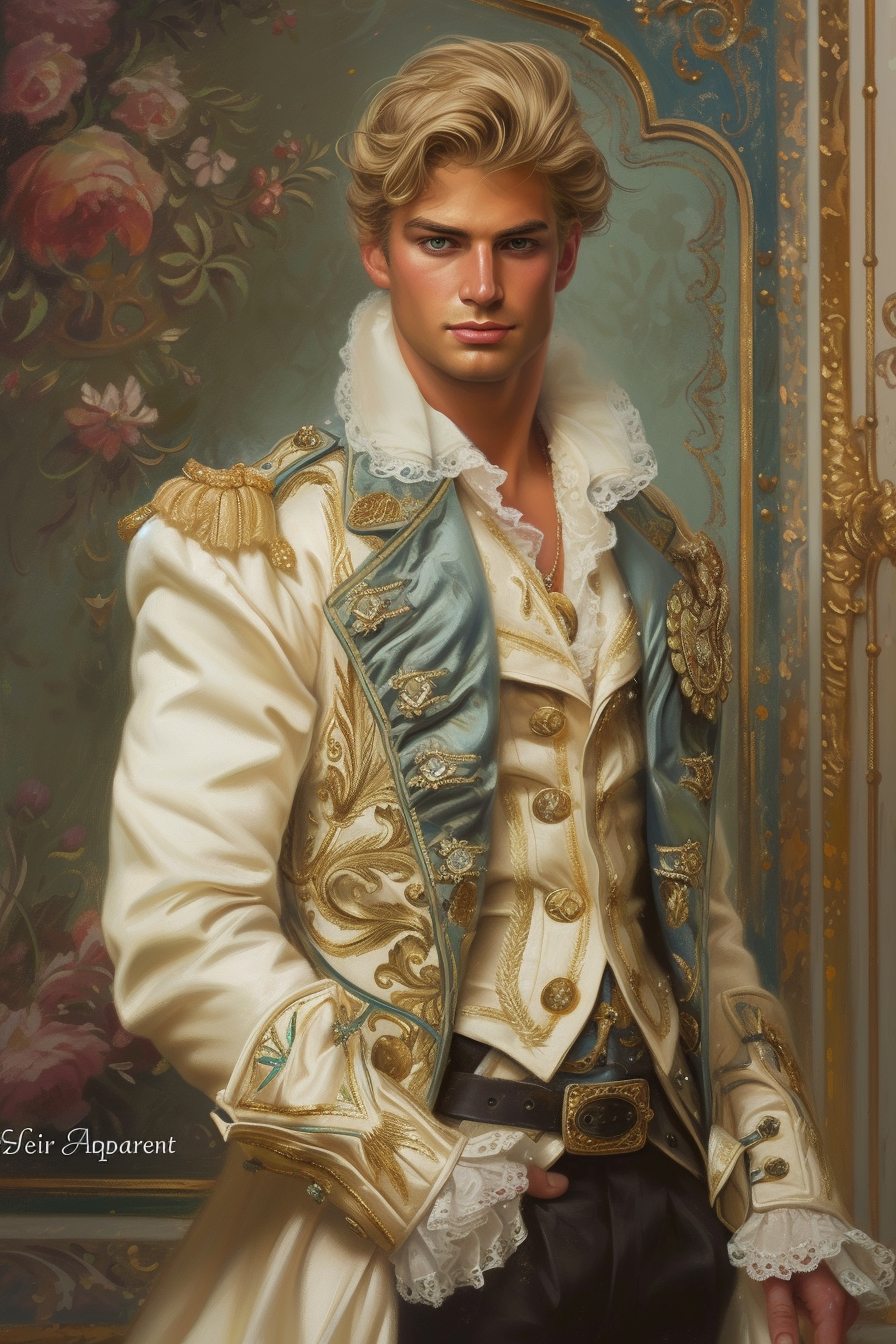 Blond Prince Heir Apparent Romance Novel Cover