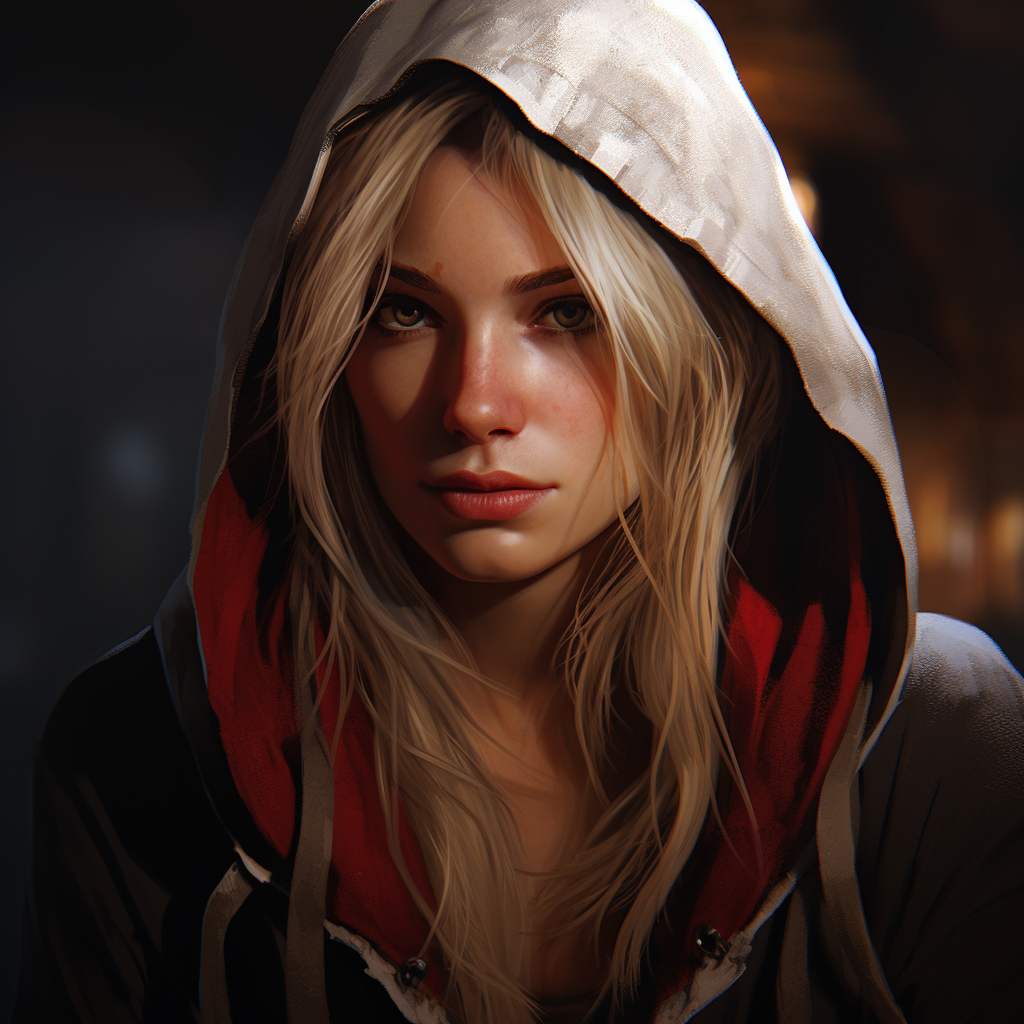 Blonde female character from Assassin's Creed