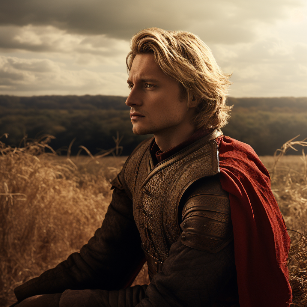 Blonde Hair Targaryen Prince in Noble Attire