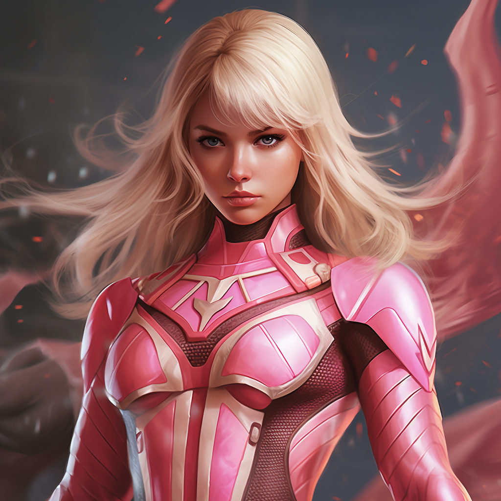 Blonde Pink Power Ranger photo