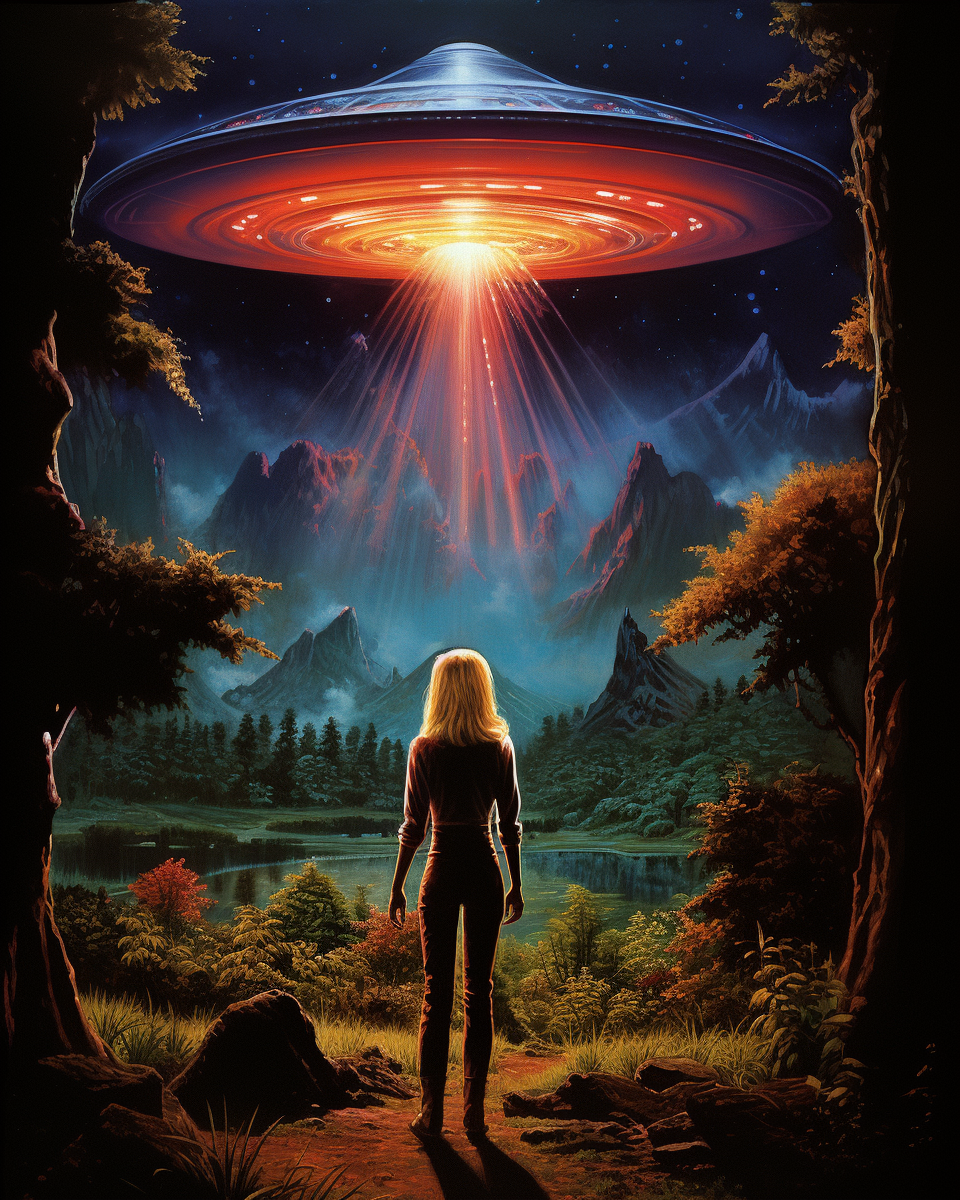 Blonde Aryan Vril Woman UFO