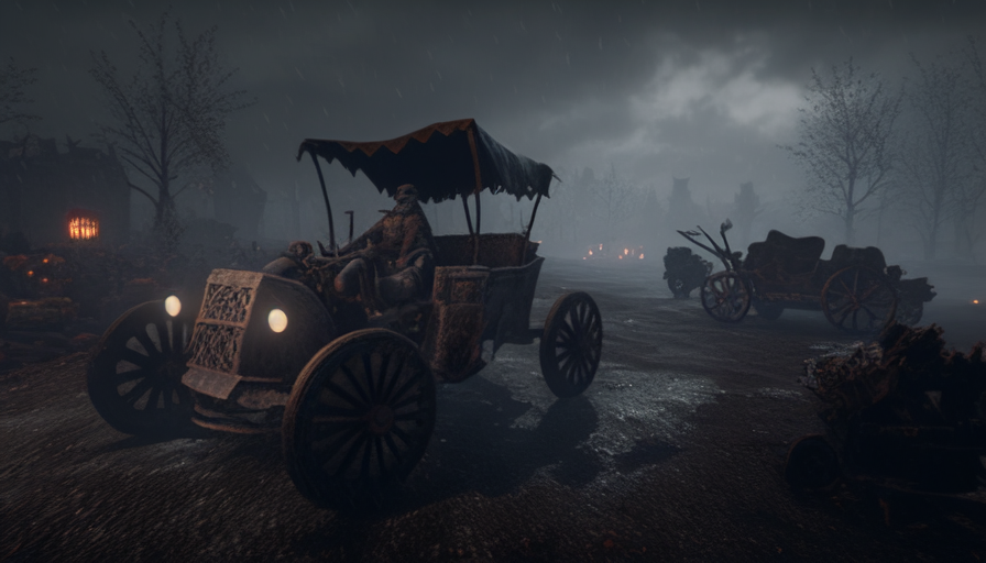 Photorealistic image of Bloodborne Kart