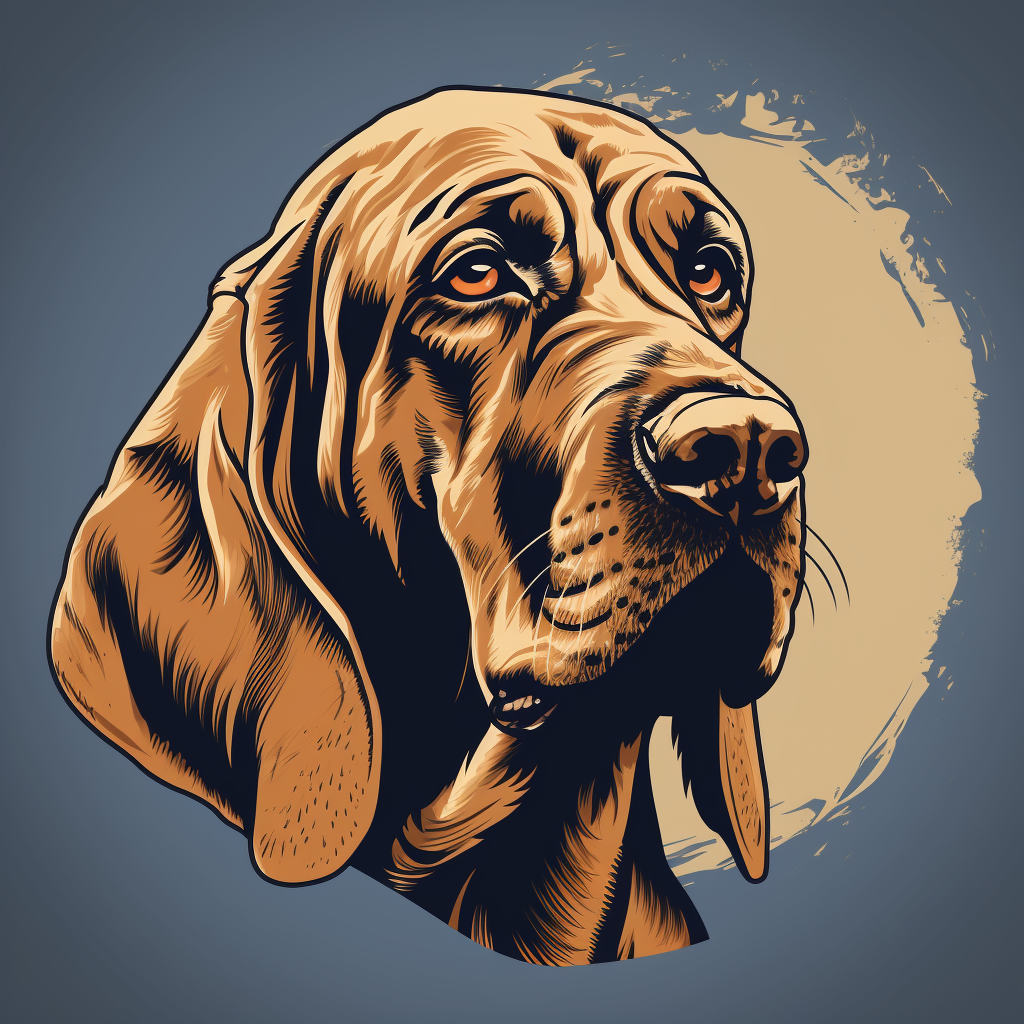 Bloodhound logo vector art