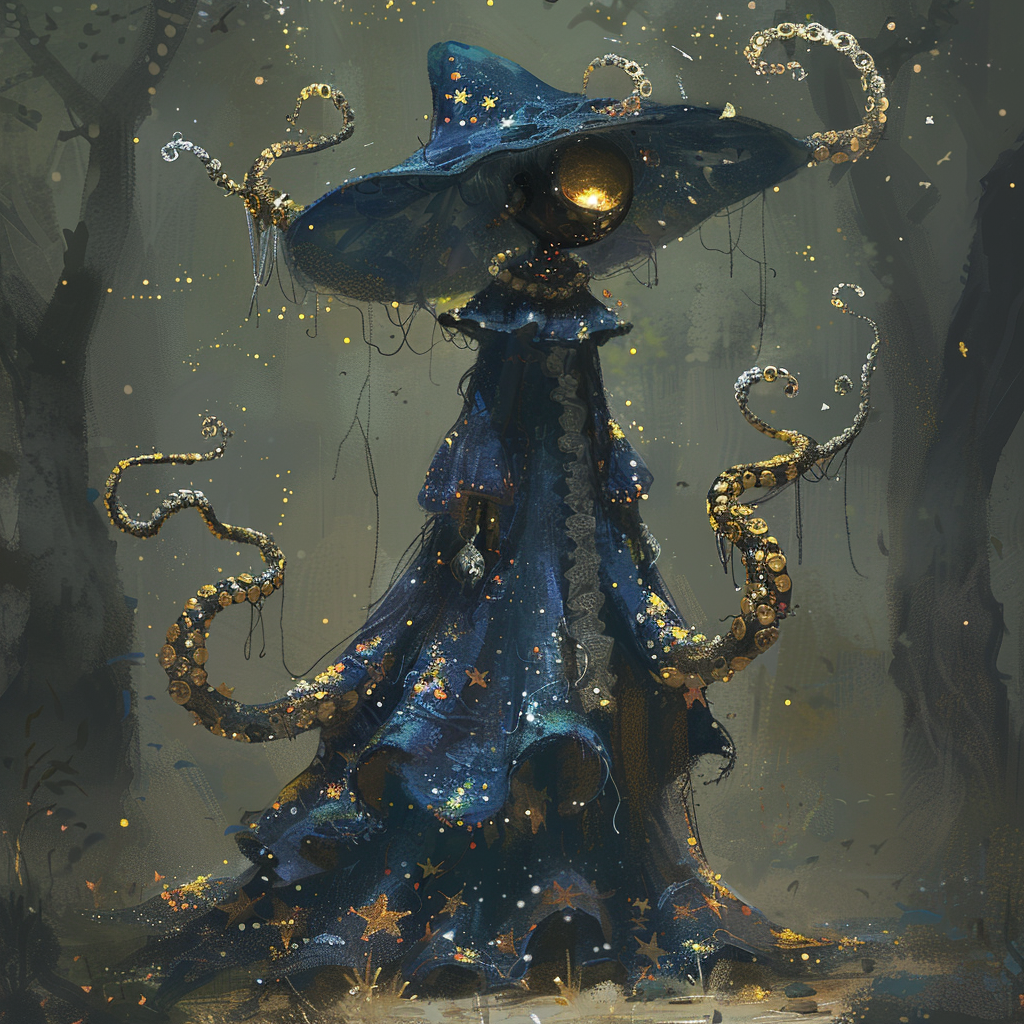 Fantasy Witch with Tentacles