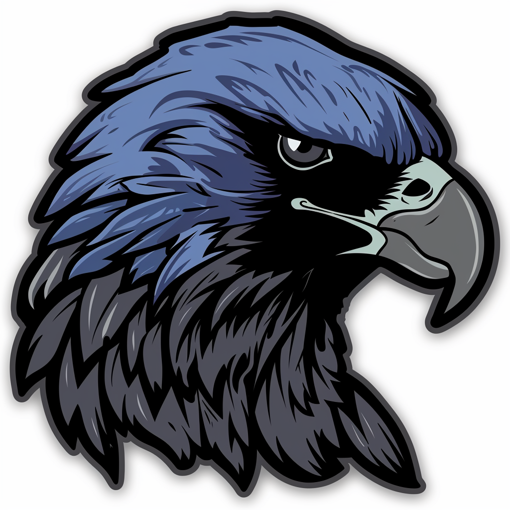 Blue Falcon Sticker Design