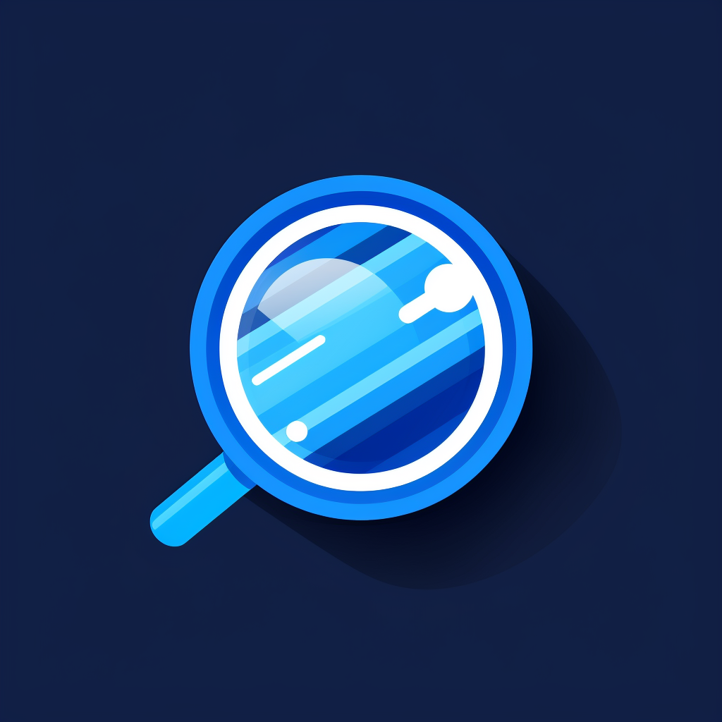 Blue Flat Logo Fast Search